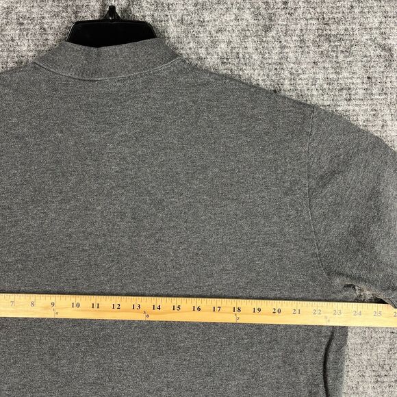 Ralph‎ Lauren Polo Shirt Mens Large Gray Preppy Regular Fit Rugby Vintage Y2K - Picture 6 of 9